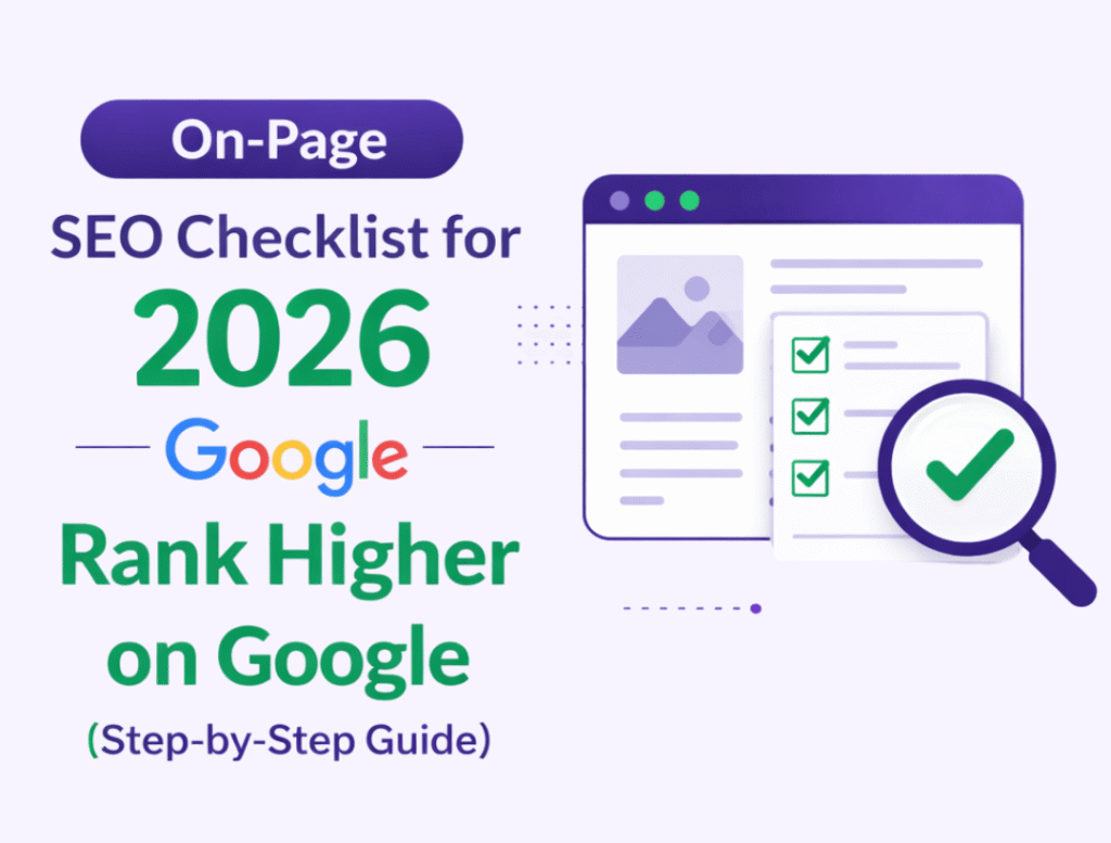 aqsetu | On-Page SEO Checklist for 2026: Rank Higher on Google (Step-by-Step Guide)