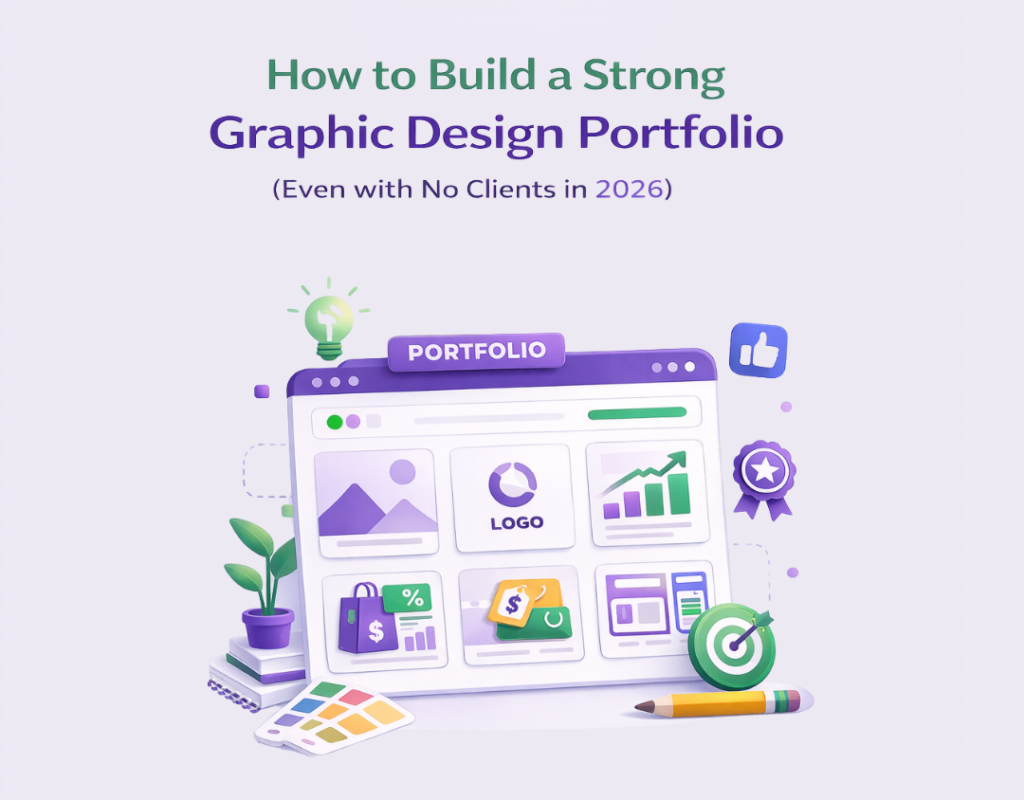 aqsetu | How to Build a Strong Graphic Design Portfolio (Even with No Clients in 2026)