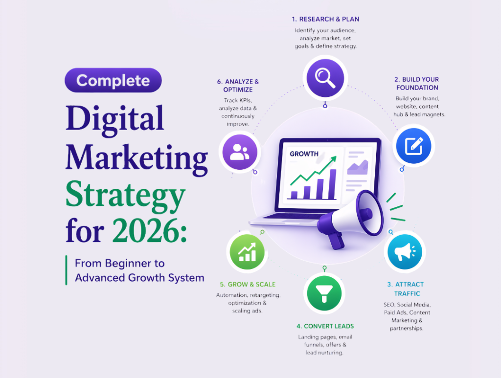 aqsetu | Complete Digital Marketing Strategy for 2026: From Beginner to Advanced Growth System